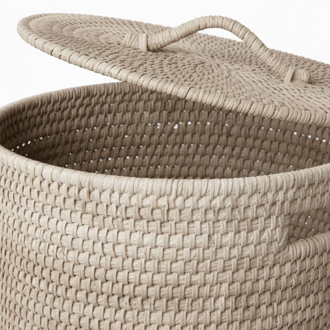 Cane Laundry Basket for Eco-Friendly Storage